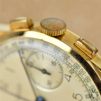 Jaeger LeCoultre 18ct. Gold Chronograph Dress Watch c.1940s - Vintage Watch Specialist