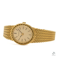 Juvenia Ladies 18k Gold Bracelet Dress Watch - c.1980 - Vintage Watch Specialist