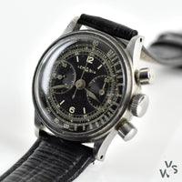 Lemania Chronograph Twin Pusher Cal.13CH2P - c.1940 - Vintage Watch Specialist