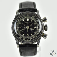 Lemania Chronograph Twin Pusher Cal.13CH2P - c.1940 - Vintage Watch Specialist