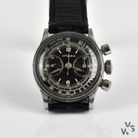 Lemania Chronograph Twin Pusher Cal.13CH2P - c.1940 - Vintage Watch Specialist