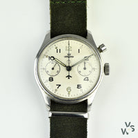 Lemania HS9 (0552/924-3305) - Monopusher Chronograph - Fleet Air Arm Military Issue - Vintage Watch Specialist