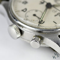 Lemania HS9 (0552/924-3305) - Monopusher Chronograph - Fleet Air Arm Military Issue - Vintage Watch Specialist