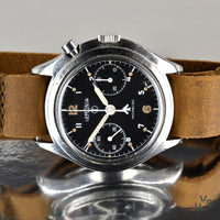 Lemania Mk III - 6BB/924-3306 - RAF - Mono Pusher Chronograph - Issued 1965 - No. 1860/65 - Vintage Watch Specialist