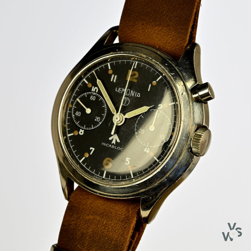 Lemania Mk III - 6BB/924-3306 - RAF - Mono Pusher Chronograph - Issued 1965 - No. 1860/65 - Vintage Watch Specialist