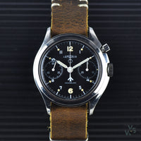 Lemania Single Pusher Asymmetric Case Mark III - Vintage Watch Specialist