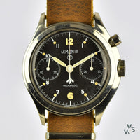 Lemania Single Pusher Asymmetric Case Mark III - Vintage Watch Specialist