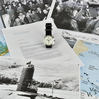 Lemania Single Pusher Chronograph - Royal Navy Nuclear Submarine Watch - C.1960s - Vintage Watch Specialist