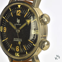 LIP - Nautic Automatic Divers Watch - Super Compressor - c.1960s - Vintage Watch Specialist