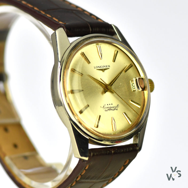 Longines 3 Star Conquesy - Vintage Watch Specialist