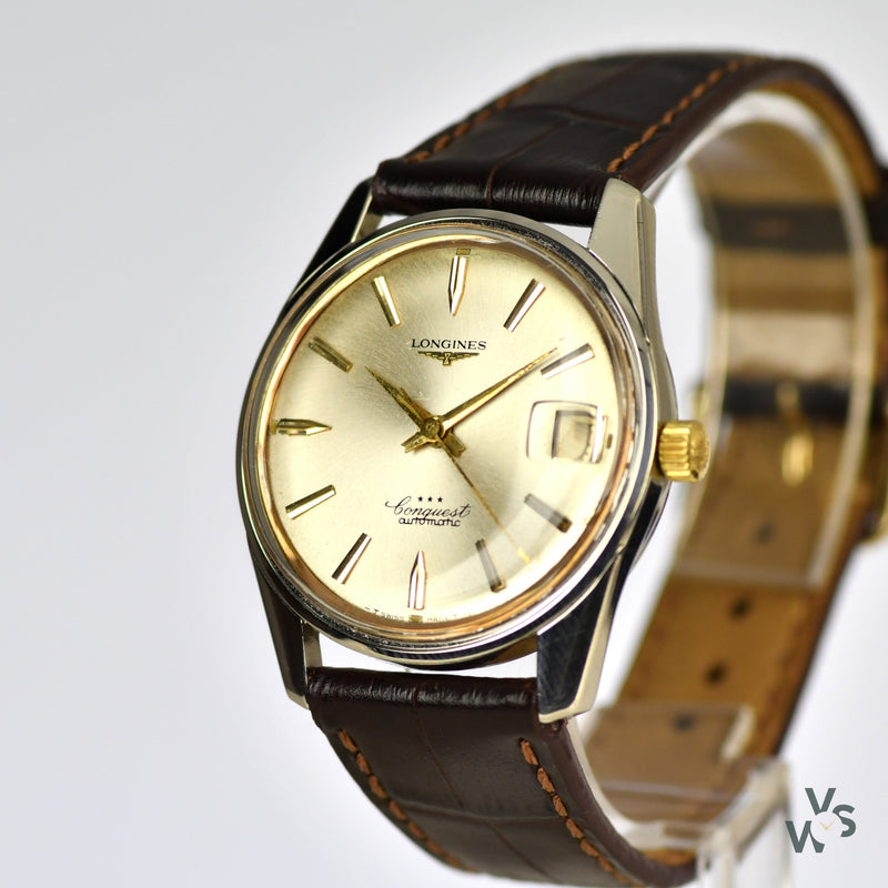 Longines 3 Star Conquesy - Vintage Watch Specialist