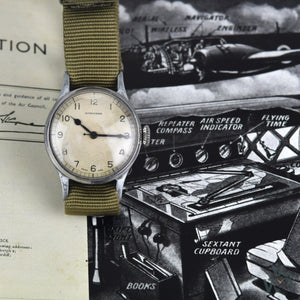 Longines 6B/159 RAF-Issue WWII Military Watch - White Dial - Vintage Watch Specialist