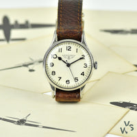 Longines 6B/159 WWII RAF-Issued British Military Watch - Off White Logo Dial - c.1941 - Vintage Watch Specialist