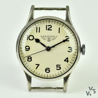 Longines 6B/159 WWII RAF-Issued British Military Watch - Off White Logo Dial - c.1941 - Vintage Watch Specialist