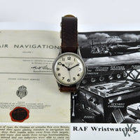 Longines 6B/159 WWII RAF-Issued British Military Watch - Off White Logo Dial - c.1941 - Vintage Watch Specialist