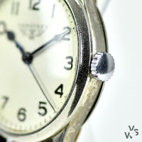 Longines 6B/159 WWII RAF-Issued British Military Watch - Off White Logo Dial - c.1941 - Vintage Watch Specialist