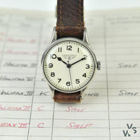 Longines 6B/159 WWII RAF-Issued British Military Watch - Off White Logo Dial - c.1941 - Vintage Watch Specialist