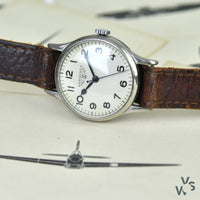 Longines 6B/159 WWII RAF-Issued British Military Watch - Off White Logo Dial - c.1941 - Vintage Watch Specialist