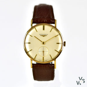 Longines 9ct Gold Dress Watch c.1963 - Vintage Watch Specialist