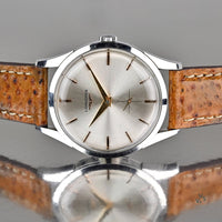 Longines Dress Watch - Silver Sunburst Dial - Issued 1963 - Vintage Watch Specialist