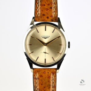 Longines Dress Watch - Silver Sunburst Dial - Issued 1963 - Vintage Watch Specialist