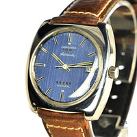 Longines - Five Star Admiral - Blue Linen Dial with Date - Issued c.1970s - Vintage Watch Specialist