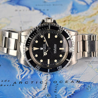 Military Rolex Submariner 5513 - Issued 1971 in Singapore (Royal Naval Barrack) - Vintage Watch Specialist