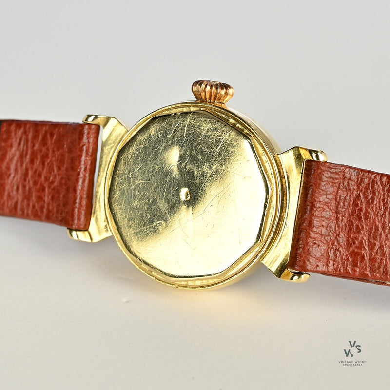 Movado Chronometre - 14k Gold - Francois Borgel Case - Breguet Style Dial - c.1950s - Vintage Watch Specialist