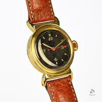 Movado Chronometre - 14k Gold - Francois Borgel Case - Breguet Style Dial - c.1950s - Vintage Watch Specialist