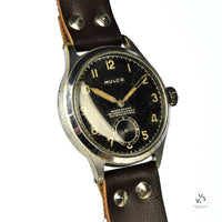 Mulco WW2 German Military Watch (DH) Case Back Ref: D 1277 H - c.1940s - Vintage Watch Specialist