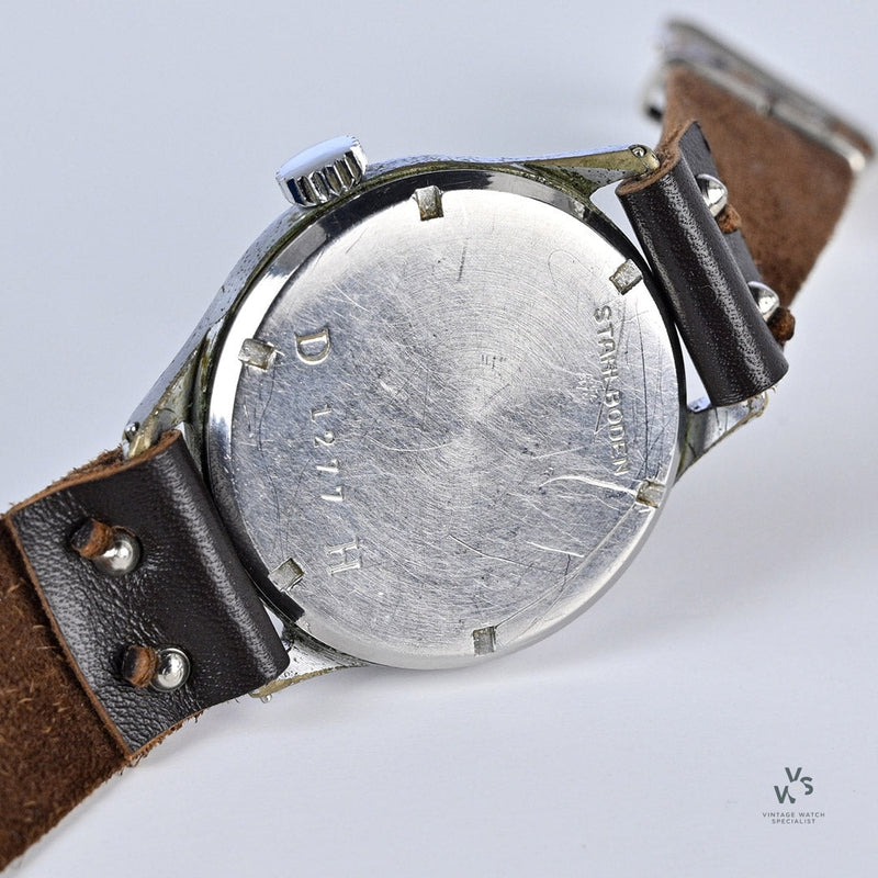Mulco WW2 German Military Watch (DH) Case Back Ref: D 1277 H - c.1940s - Vintage Watch Specialist