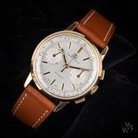 Ollech & Wajs Gold Plated Mechanical Chronograph - c.1940s - Vintage Watch Specialist