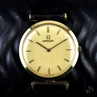 Omega 18k Gold Dress Watch with T-Bar Lugs - Calibre 620- c1968 - Vintage Watch Specialist