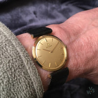 Omega 18k Gold Dress Watch with T-Bar Lugs - Calibre 620- c1968 - Vintage Watch Specialist