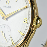 Omega - 9ct Carat Gold Dress Watch - c.1956 - Cal.267 - Dennison Case Ref.13339 - Vintage Watch Specialist