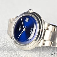 Omega Automatic De Ville Dynamic - Blue Date Dial - c.1970s - Vintage Watch Specialist