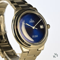 Omega Automatic De Ville Dynamic - Blue Date Dial - c.1970s - Vintage Watch Specialist