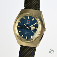 Omega Blue Dial Electronic F300Hz Chronometer - Vintage Watch Specialist