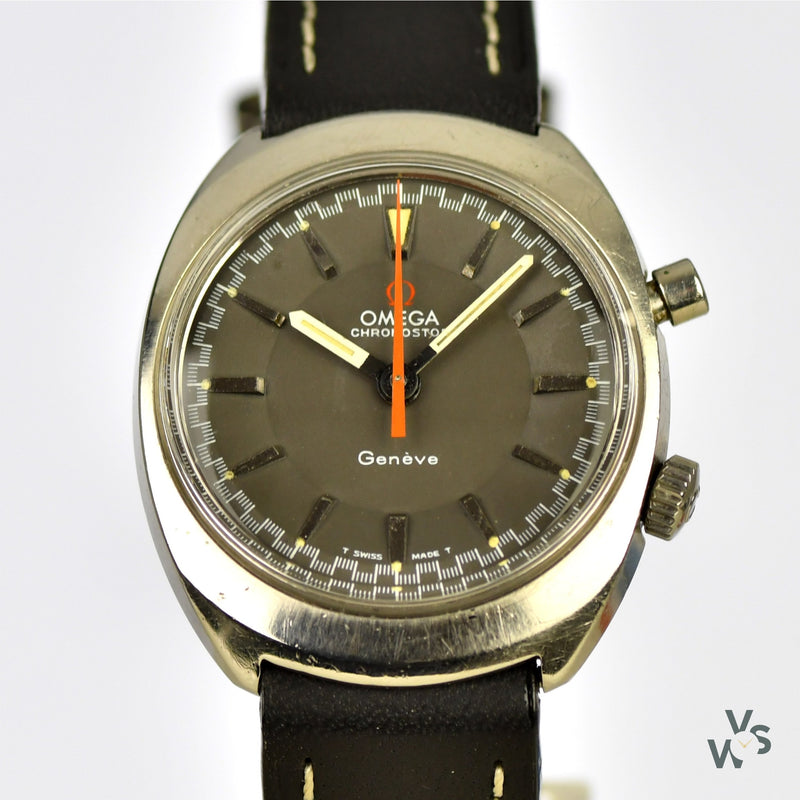 Omega Chronostop Geneve Cal 865 17j Circa 1968 - Vintage Watch Specialist