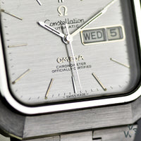 Omega Constellation Day/Date TV Case - 1970s Reference 368.0854 - Cal.1021 - Vintage Watch Specialist
