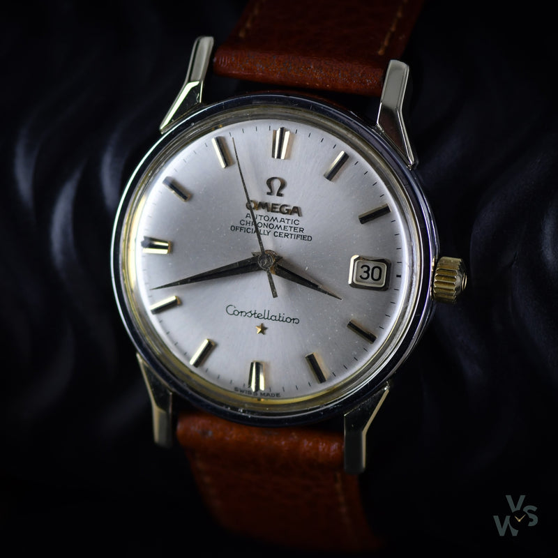 Omega Constellation G.P. and Steel Dress Watch - Vintage Watch Specialist