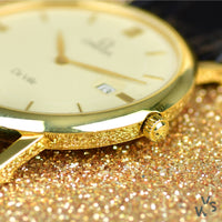 Omega De Ville 18k Gold Dress Watch - Ref. BA 196.2379 - Quartz Calibre 1379 - Vintage Watch Specialist