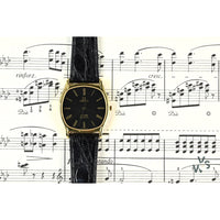 Omega De Ville - TV Case - Gold Plated - Black Dial - c.1981 - Reference 191.00.97 - Vintage Watch Specialist