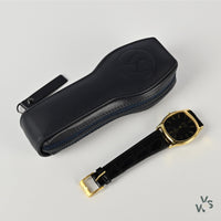 Omega De Ville - TV Case - Gold Plated - Black Dial - c.1981 - Reference 191.00.97 - Vintage Watch Specialist