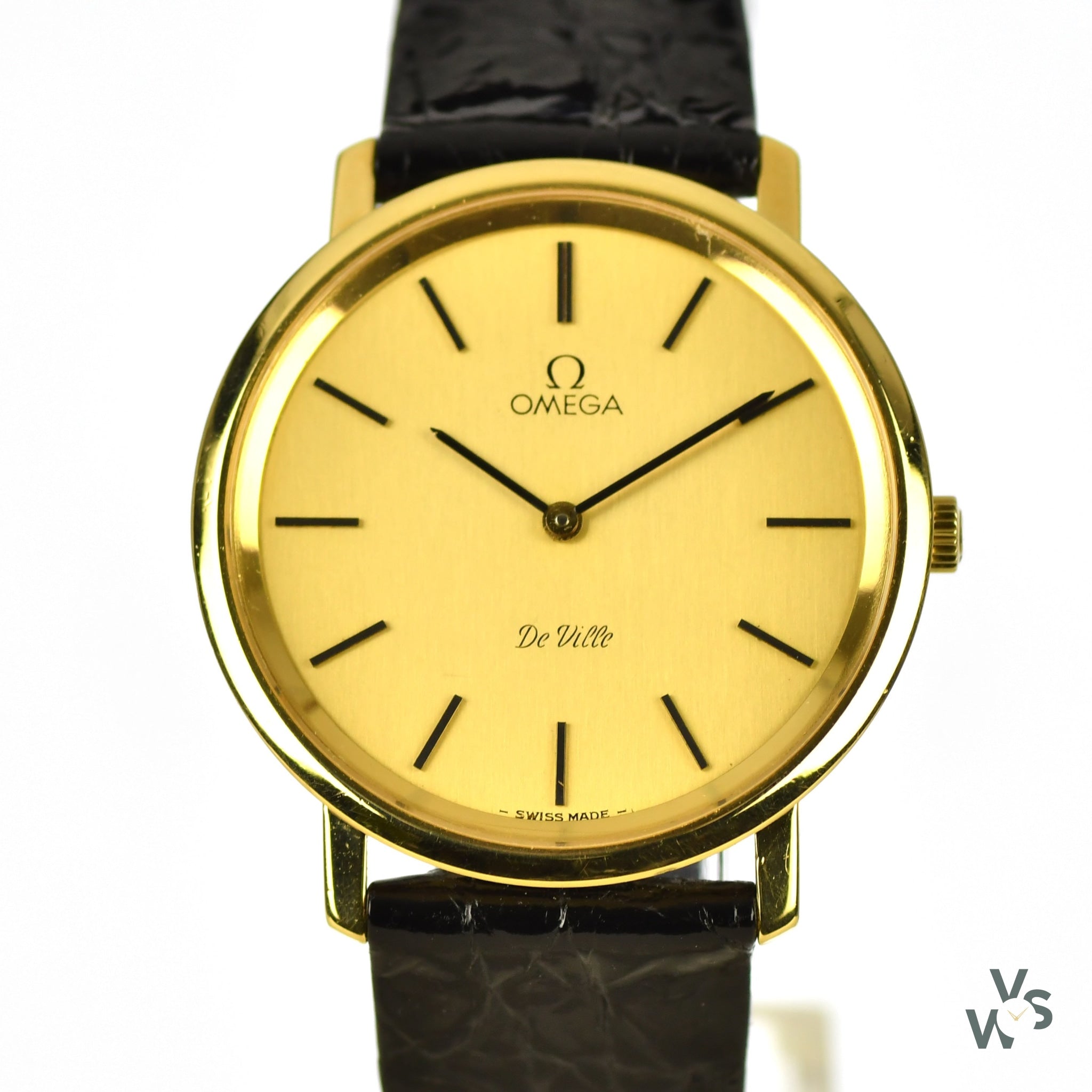 Omega DeVille 18k Gold Dress Watch - Model 111-107 - c.1973 Omega DeVille 18k Gold Dress Watch - Model 111-107 - c.1973