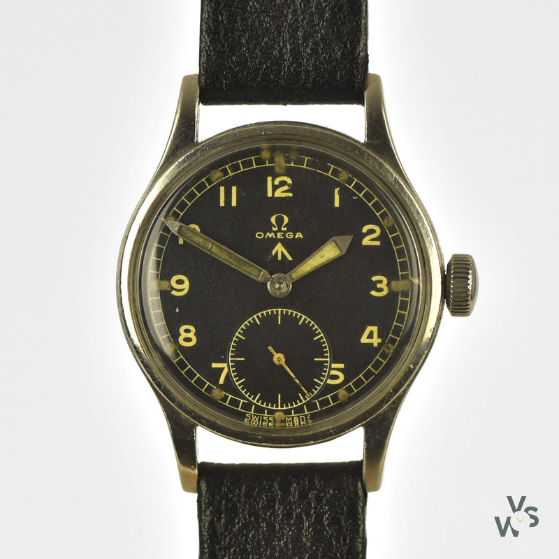 Omega Dirty Dozen - WWW - World War II Military Soldiers Wrist Watch - circa.1940s - Vintage Watch Specialist
