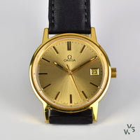 Omega G.P. Dress Watch - Model MD136-0099 - Manual Wind with Date c1974 45 Hour Power Reserve - Vintage Watch Specialist