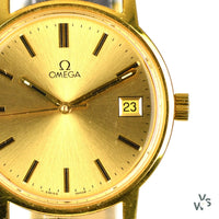 Omega G.P. Dress Watch - Model MD136-0099 - Manual Wind with Date c1974 45 Hour Power Reserve - Vintage Watch Specialist