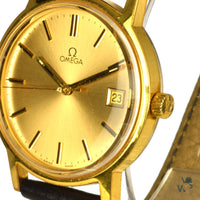 Omega G.P. Dress Watch - Model MD136-0099 - Manual Wind with Date c1974 45 Hour Power Reserve - Vintage Watch Specialist