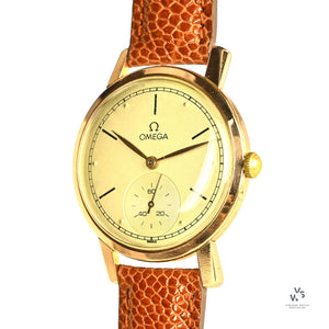 Omega Jumbo 18k Gold Dress Watch - Model Ref: 14710 - c.1947 - Vintage Watch Specialist